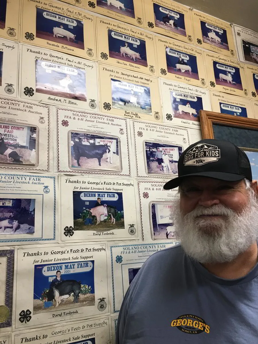 George of George's Feed and Pet Supply, County Fair sponsor for many years